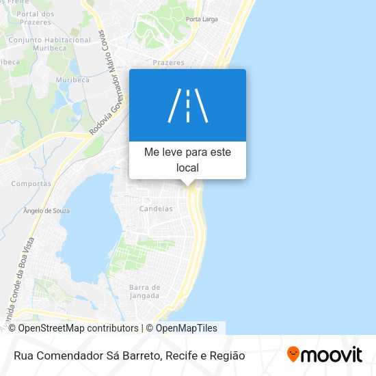 Rua Comendador Sá Barreto mapa