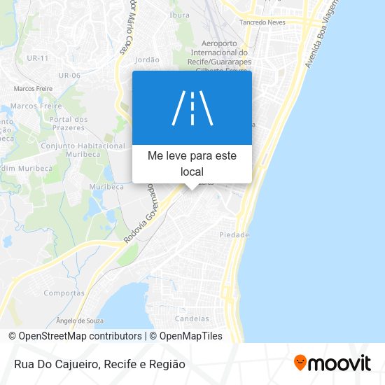 Rua Do Cajueiro mapa