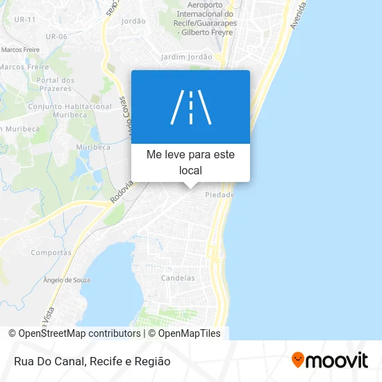 Rua Do Canal mapa
