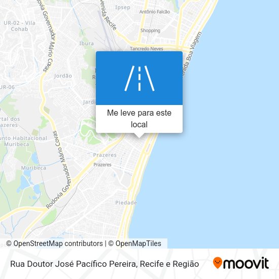 Rua Doutor José Pacífico Pereira mapa