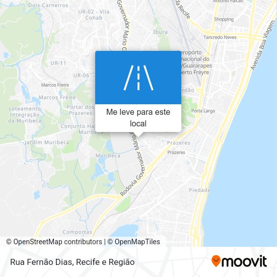 Rua Fernão Dias mapa