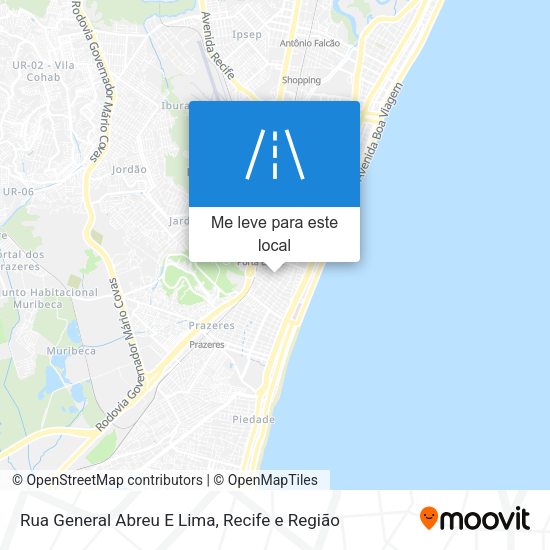 Rua General Abreu E Lima mapa