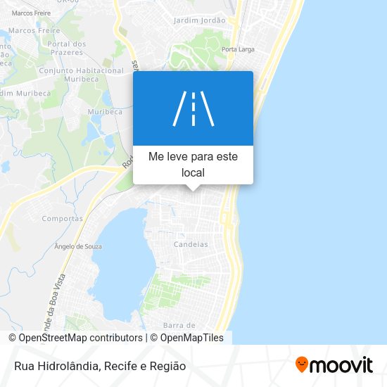 Rua Hidrolândia mapa