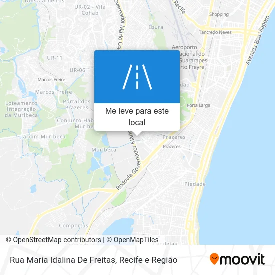 Rua Maria Idalina De Freitas mapa