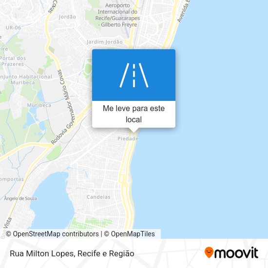 Rua Milton Lopes mapa