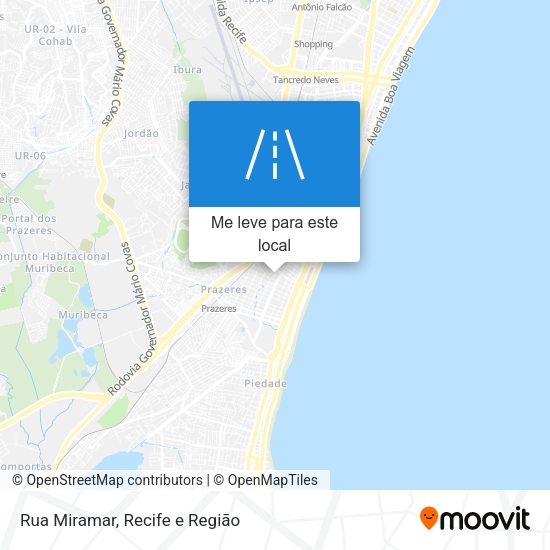 Rua Miramar mapa