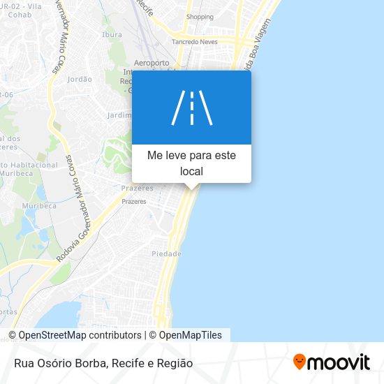 Rua Osório Borba mapa