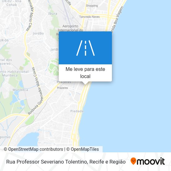 Rua Professor Severiano Tolentino mapa
