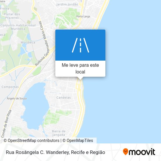Rua Rosângela C. Wanderley mapa
