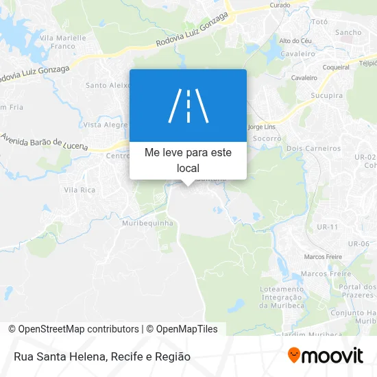 Rua Santa Helena mapa