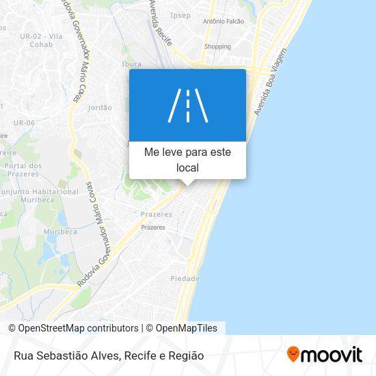 Rua Sebastião Alves mapa