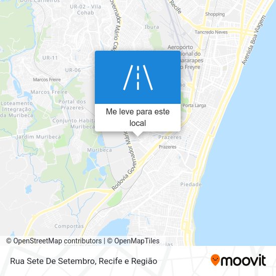 Rua Sete De Setembro mapa