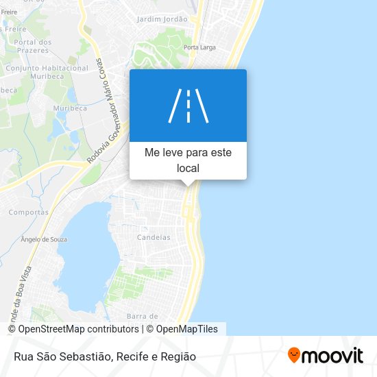 Rua São Sebastião mapa