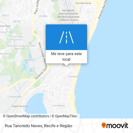 Rua Tancredo Neves mapa
