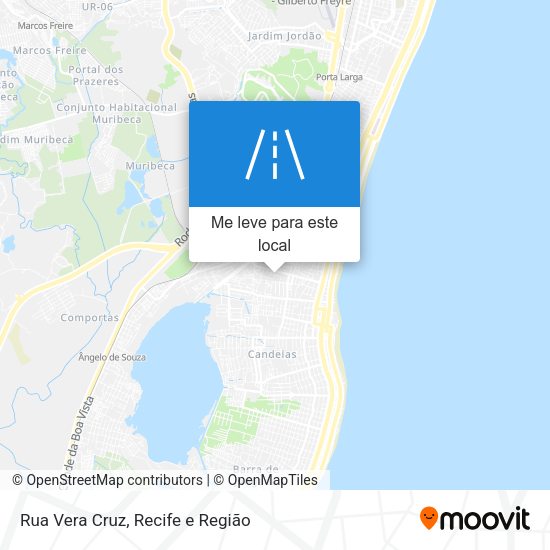Rua Vera Cruz mapa