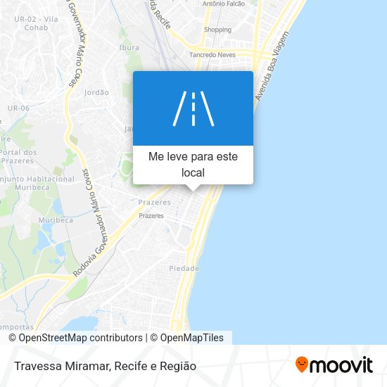 Travessa Miramar mapa