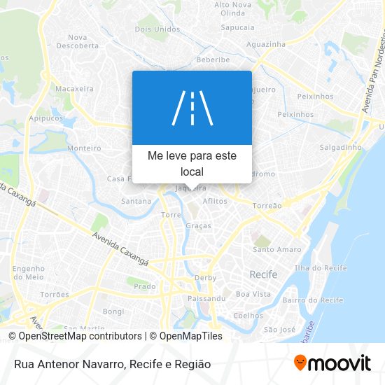 Rua Antenor Navarro mapa