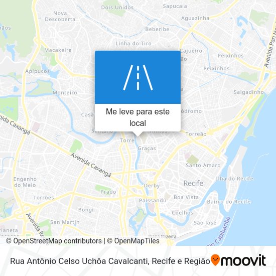 Rua Antônio Celso Uchôa Cavalcanti mapa
