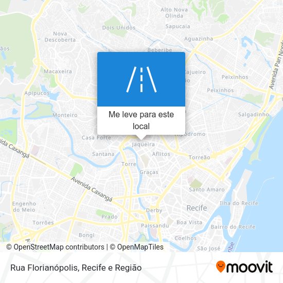Rua Florianópolis mapa