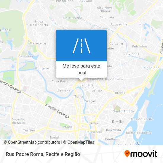Rua Padre Roma mapa