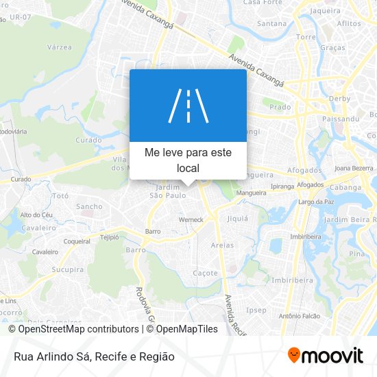 Rua Arlindo Sá mapa
