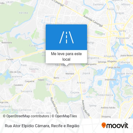 Rua Ator Elpídio Câmara mapa