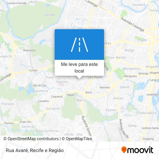 Rua Avaré mapa