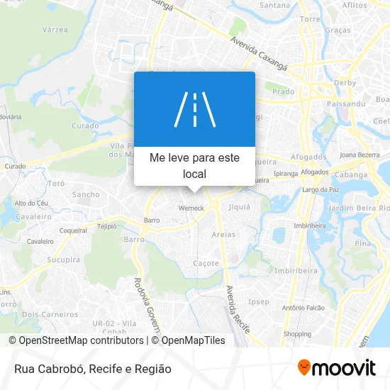 Rua Cabrobó mapa