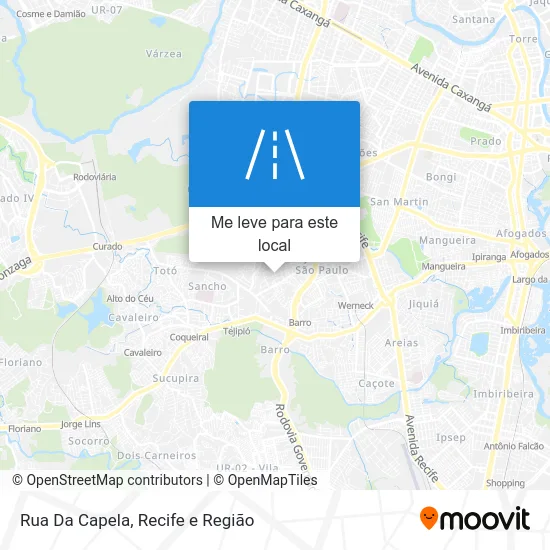Rua Da Capela mapa