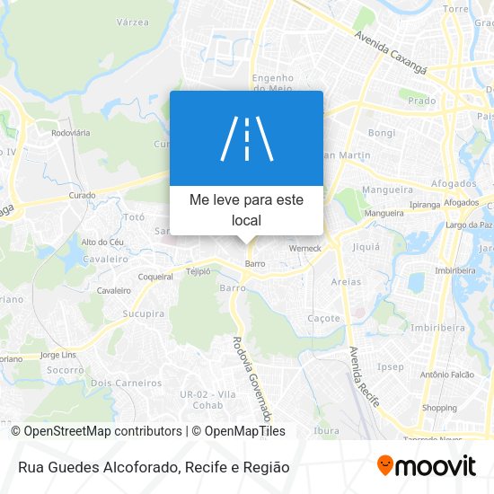 Rua Guedes Alcoforado mapa