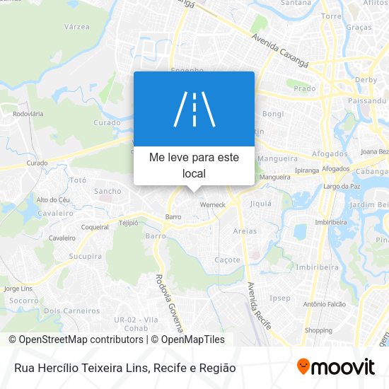 Rua Hercílio Teixeira Lins mapa