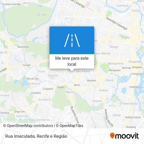 Rua Imaculada mapa