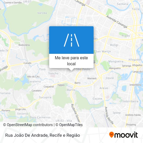 Rua João De Andrade mapa
