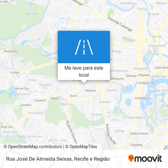 Rua José De Almeida Seixas mapa