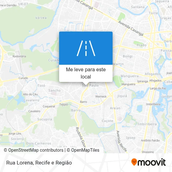 Rua Lorena mapa