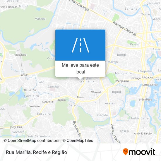 Rua Marília mapa