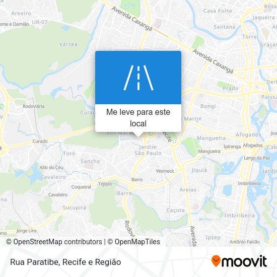 Rua Paratibe mapa