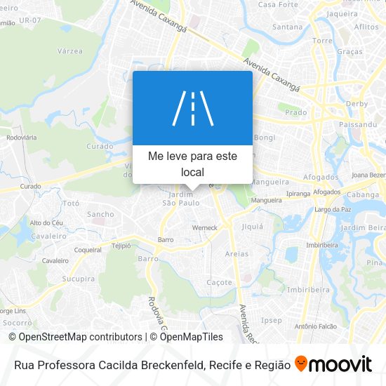 Rua Professora Cacilda Breckenfeld mapa