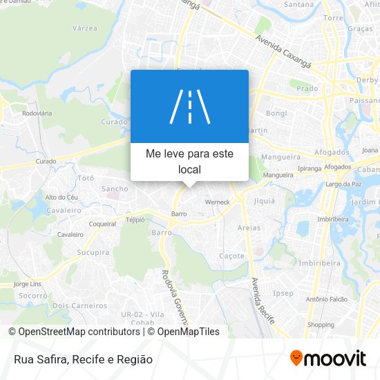 Rua Safira mapa