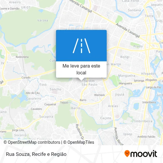 Rua Souza mapa