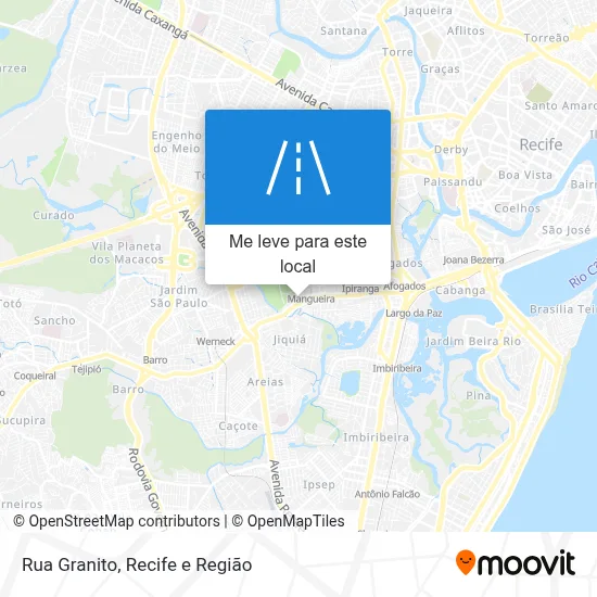 Rua Granito mapa
