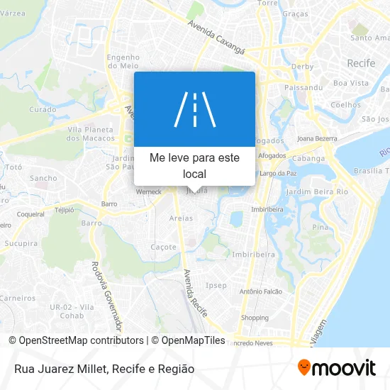 Rua Juarez Millet mapa