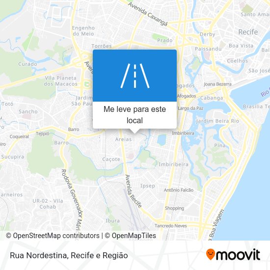 Rua Nordestina mapa