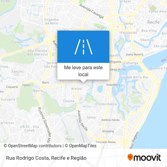 Rua Rodrigo Costa mapa
