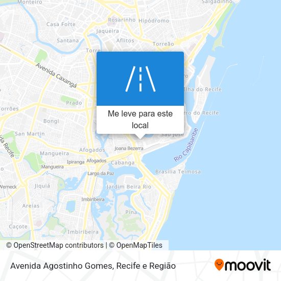Avenida Agostinho Gomes mapa