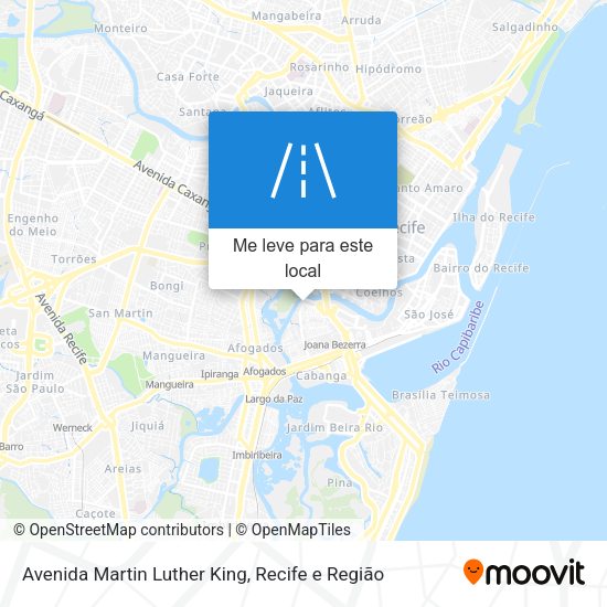 Avenida Martin Luther King mapa