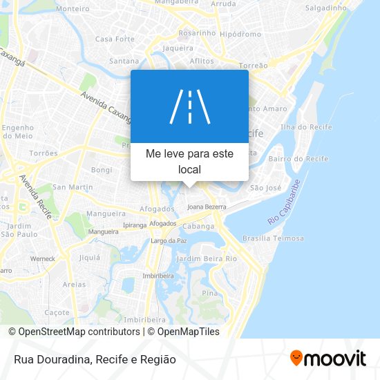 Rua Douradina mapa