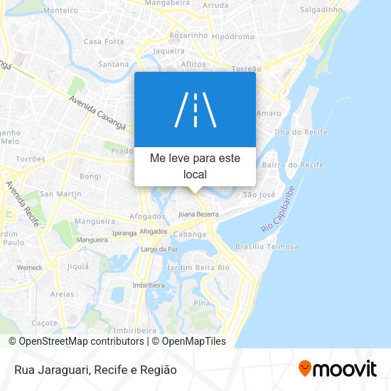 Rua Jaraguari mapa