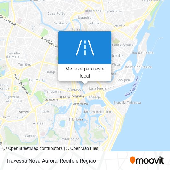 Travessa Nova Aurora mapa