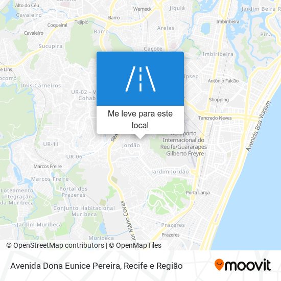 Avenida Dona Eunice Pereira mapa